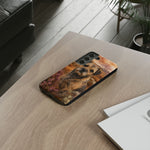 Border Terrier Earthy Watercolor Art Tough Phone Case