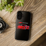 Red C8 Z06 Illustration Phone Case for Vette Owners | Tough Cover