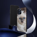 Ragdoll Kitten Phone Case, Blue Eyes Macro Portrait Cover, Gift