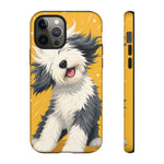 Sheepdog Hair Flip Phone Case Funny Dog Lover Gift