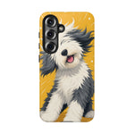 Sheepdog Hair Flip Phone Case Funny Dog Lover Gift
