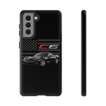 Black C6 Phone Case American Sports Car Tough Cover Gift