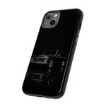 Black Classic C10 Truck Phone Case | Vintage Pickup Reflection, Minimal Auto Design