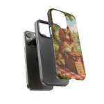 Cocker Spaniel Picnic Scene phone case | vintage dog art