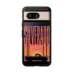 Silverado sunset truck Phone Case | Retro pickup silhouette