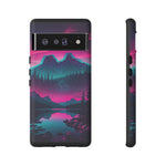 2 Rounds Canada Retina Artwork Vaporwave Phone Case – Landscape Aesthetic