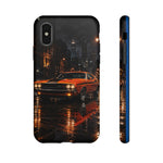 Challenger RT Phone Case, Rainy City Night Muscle Car Tough Cover