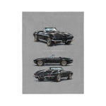 1965 Corvette L79 Convertible Illustration Blanket | Classic Car Throw