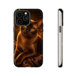 Burmese Golden Sable Portrait Art Tough Phone Case