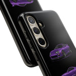 MK4 Supra Phone Case Purple, Three-View Vector Cover