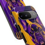 French Bulldog Pop-Art Portrait Tough Phone Case - Purple Gold