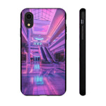 Empty Mall Escalator Vaporwave Art Tough Phone Case