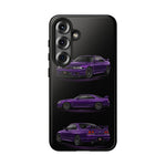 Purple R33 Skyline GTR JDM Sports Car Phone Case Tough Multi View