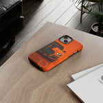 Orange Mustang Art Phone Case, GT500 American Muscle Car Tough Cover for Male