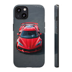 Red C8 Z06 Track Wing Tough Phone Case Cover Gift Art