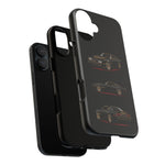 Trans Am Phone Case Black Gold, Three-View Vector Tough Cover