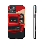 Red Classic GTO Car phone case | Tough phone cover, vintage muscle car design
