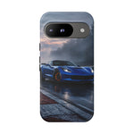 Elkhart Lake Blue C7 Track Attack Dawn Tough Phone Case