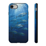 Amberjack School Phone Case, Open Water Sunlight Tough Cover