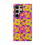 Trippy Daisy Retro Floral Pattern phone case | Tough Cases
