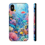 Underwater Coral Reef Phone Case | Colorful Tropical Fish Ocean Scene