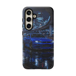 Skyline GT-R R34 Bayside Blue Tokyo Night Art Tough Phone Case