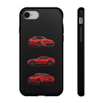 Red 370Z Sports Coupe Tough Phone Case for JDM Enthusiasts