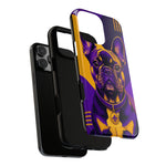 French Bulldog Pop-Art Portrait Tough Phone Case - Purple Gold