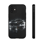 Black Sports Car Illustration 2023 Challenger SRT phone case | Car Drift Reflection