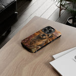 Border Terrier Earthy Watercolor Art Tough Phone Case