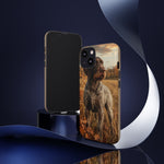 German Wirehaired Pointer Autumn Art Tough Phone Case