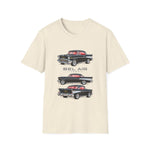 Classic 1957 Chevy Bel Air Hardtop Car Trio Illustration T-Shirt