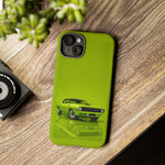 Green Cuda Muscle Car phone case for Gear Heads