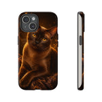 Burmese Golden Sable Portrait Art Tough Phone Case