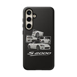 White S2000 Roadster Collage JDM Tough Phone Case Cover Gift
