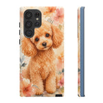 Miniature Poodle Whimsical Watercolor Art Tough Phone Case