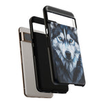 Siberian Husky Geometric Diamond Art Tough Phone Case