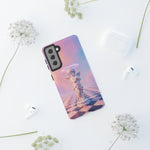 Praying Cherub Statue halo Vaporwave Aesthetic phone case