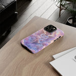 Cherub Cloud Throne Phone Case, Pastel Marble 3D Render Cover