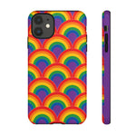 Rainbow Arch Stripe Retro Art Tough Phone Case