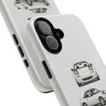 1989 Miata White Triple View Roadster Tough Phone Case Cover
