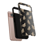 Vintage Ghost Pattern phone case | Halloween spooky stars design