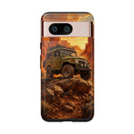 Land Cruiser FJ40 Classic 4x4 Red Rock Canyon Art Tough Phone Case