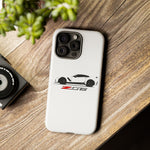 White C7 Z06 Phone Case for Chevy Vette Fans, Tough Cover