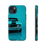 Muscle Car Phone Case Teal 69 Camaro SS, Retro Classic Cover, Guys Gift