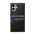 Blue C7 Z06 Sports Car Tough Phone Case Track Style Cover Gift