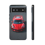 Red C8 Z06 Track Wing Tough Phone Case Cover Gift Art
