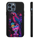 Neon Parrot Cocktails phone case | Tough Cases
