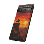 Western Sunset Cowboy Phone Case | Rugged Protective Cover