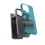 Muscle Car Phone Case Teal 69 Camaro SS, Retro Classic Cover, Guys Gift